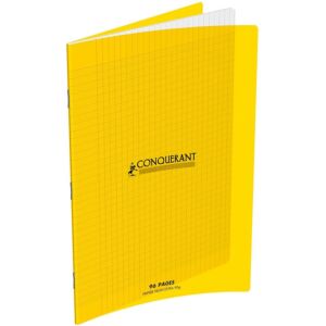 CAHIER PIQURE 24cmx32cm 96 PAGES 90g JAUNE "CONQUERANT " REF: 100101372 / 021692