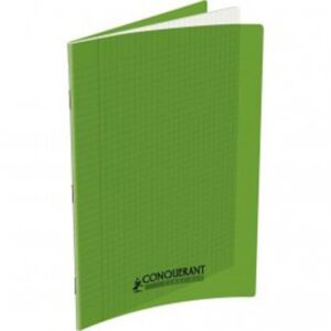 CAHIER PIQURE A4 96 PAGES 90g VERT "CONQUERANT " REF: 100102976 / 120694