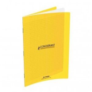 CAHIER PIQURE A4 96 PAGES 90g JAUNE "CONQUERANT " REF: 100102468 / 120692