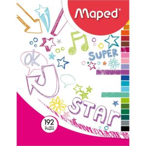 CAHIER SPIRAL 17cmx22cm SEYES 70g 192 PAGES "MAPED" REF: 9283