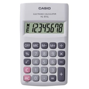 CALCULATRICE DE POCHE BLANC "CASIO" REF: HL-815L-WE-W-DP