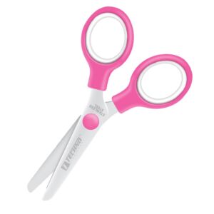 CISEAUX ECOLIER 13cm ROSE "TECHNO" REF: 3309