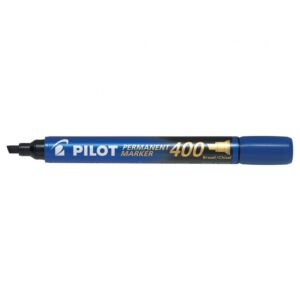 MARQUEUR PERMANENT 400 TETE BISEAUTEE BLEU "PILOT" REF: SCA-400-L