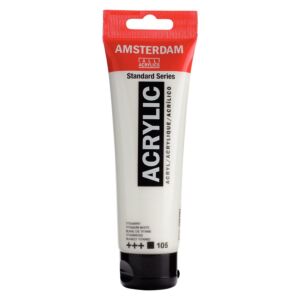 PEINTURE ACRYLIQUE 120mlBLANC TITANE "AMSTERDAM" REF: 17091052