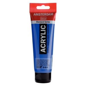 PEINTURE ACRYLIQUE 120ml BLEU COBALT OUTREMERE "AMSTERDAM" REF: 17095122