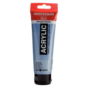 PEINTURE ACRYLIQUE 120ml BLEU GRIS "AMSTERDAM" REF: 17095622