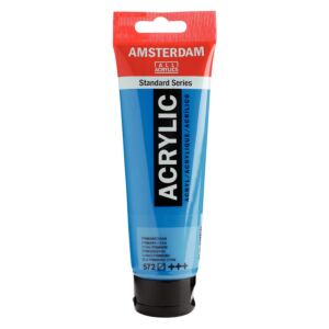 PEINTURE ACRYLIQUE 120ml CYAN PRIMAIRE "AMSTERDAM" REF: 17095722