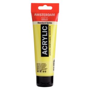 PEINTURE ACRYLIQUE 120ml JAUNE AZO CITRON "AMSTERDAM" REF: 17092672