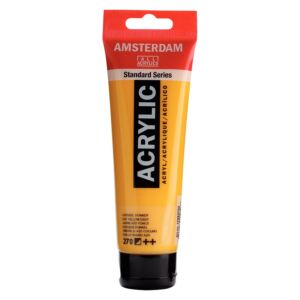 PEINTURE ACRYLIQUE 120ml JAUNE AZO FONCE "AMSTERDAM" REF: 17092702