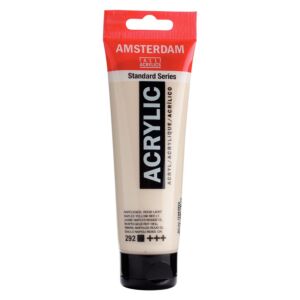 PEINTURE ACRYLIQUE 120ml JAUNE NAPLES ROUGE CLAIRE "AMSTERDAM" REF: 17092922
