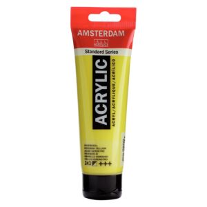 PEINTURE ACRYLIQUE 120ml JAUNE VERT "AMSTERDAM" REF: 17092432