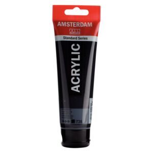 PEINTURE ACRYLIQUE 120ml NOIR OXYDE "AMSTERDAM" REF: 17097352