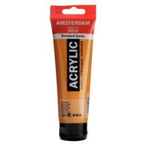 PEINTURE ACRYLIQUE 120ml OCRE D'OR "AMSTERDAM" REF: 17092312