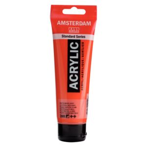 PEINTURE ACRYLIQUE 120ml ROUGE NAPHT CLAIRE "AMSTERDAM" REF: 17093982