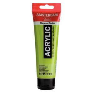 PEINTURE ACRYLIQUE 120ml VERT JAUNE "AMSTERDAM" REF: 17096172