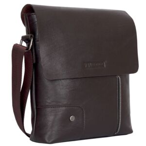 SACOCHE A EPAULE GM MARRON "TECHNO" REF: 4715