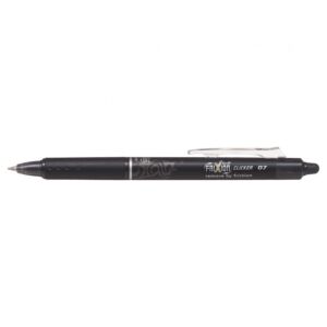 STYLO ROLLER A ENCRE GEL EFFACABLE FRIXION CLICKER 0.7mm NOIR "PILOT" REF: BLRT-FR7-B
