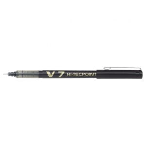 STYLO ROLLER A ENCRE LIQUIDE V7 HI-TECPOINT 0.7mm NOIR "PILOT" REF: BX-V7-B