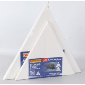 TOILE SUR CHASSIS TRIANGULAIR 280g EN COTON 30cm "TECHNO" REF: 3813