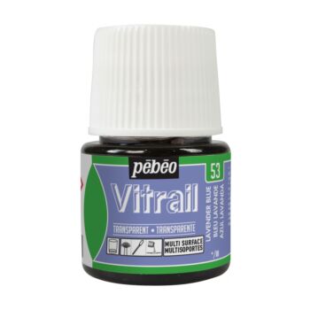 PEINTURE VITRAIL 45ml BLEU LAVANDE "PEBEO" REF: 50053