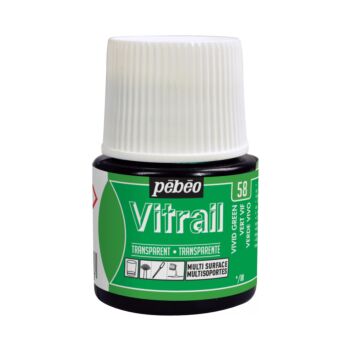 PEINTURE VITRAIL 45ml VERT VIF "PEBEO" REF: 50058
