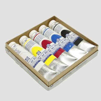 GOUACHE TEMPERA BOITE DE 5X20ML "TALENS" REF: 08820407