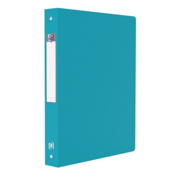 CLASSEUR 4 ANNEAUX STYL MEMPHIS A4 DOS 40MM ROND POLYPROPYLENE OPAQUE BLEU "OXFORD" REF: 100201598