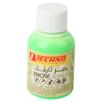 ENCRE ACRYLIC 60 ml VERT FLUO "TECHNO" REF: 6026