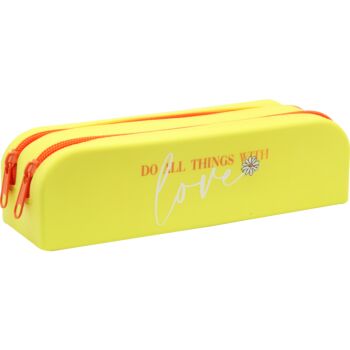 TROUSSE SILICONE FANCY TWINS JAUNE PASTEL "TECHNO" REF: 7405