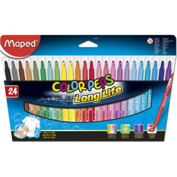 FEUTRE COLOR'PEPS 24 PIECES BOITE EN CARTON "MAPED" REF: 845022