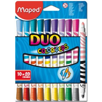 FEUTRES DUO 10 PIECES COLOR'PEPS "MAPED" REF: 847010