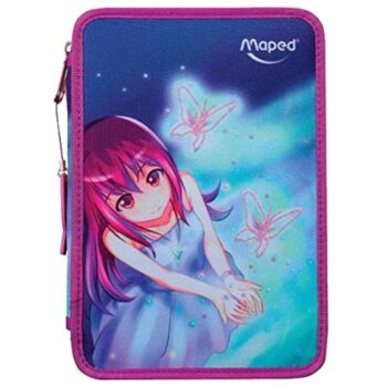 TROUSSE SCOLAIRE GARNIE SOUS BLISTER BUTTERFLY "MAPED" REF: 967435