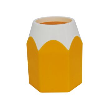 pot-a-crayons-hexagonal-jaune-techno-ref-9929