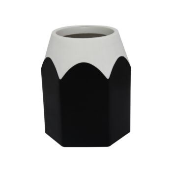 pot-a-crayons-hexagonal-noir-techno-ref-9929