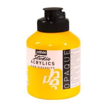 ACRYLIC STUDIO POT DE 500ml JAUNE AZO "PEBEO" REF: 171013
