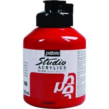 ACRYLIC STUDIO POT DE 500ml MAGENTA PRIMAIRE "PEBEO" REF: 171050