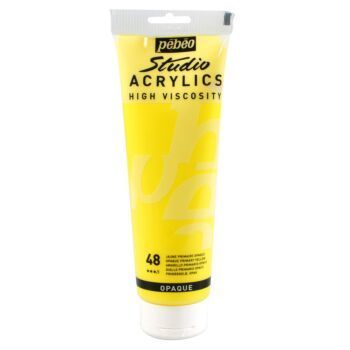 ACRYLIC STUDIO TUBE DE 250ml JAUNE PRIMAIRE "PEBEO" REF: 169048