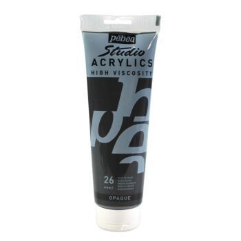 ACRYLIC STUDIO TUBE DE 250ml NOIR DE MARS "PEBEO" REF: 169026