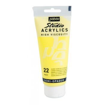 ACRYLIC STUDIO TUBE100 JAUNE CADMIUM CLAIR "PEBEO" REF: 831022