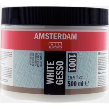 ACRYLIQUE GESSO BLANC 500ml "AMSTERDAM" REF: 24183001