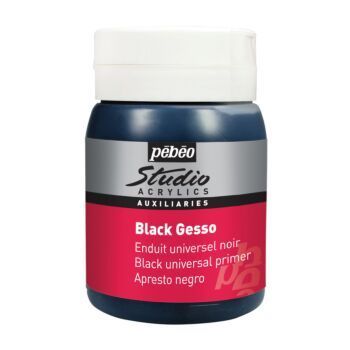 ACRYLIQUE STUDIO GESSO NOIR TUBE 500ml "PEBEO" REF: 524135