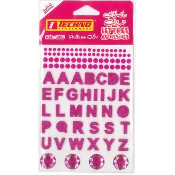 ADHESIFS CRISTAL LETTRES "TECHNO" REF: 5025