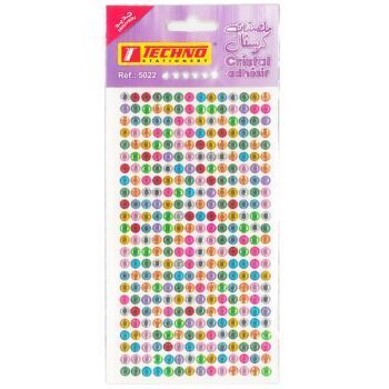 ADHESIFS CRISTAL ROND "TECHNO" REF: 5022