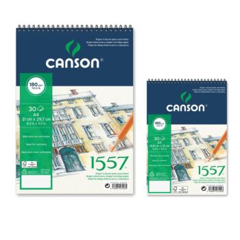 ALBUM A DESSIN 1557 A GRAIN FIN ADOUCI 30F 180g "CANSON"