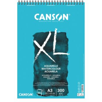 ALBUM A DESSIN AQUARELLE 30F XL A3 300g GRAIN FIN "CANSON" REF: 400039171