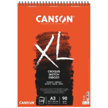 ALBUM CROQUIS XL A3 TRES BOUFFANT ALBUM 120F 90g "CANSON" REF: 200787115