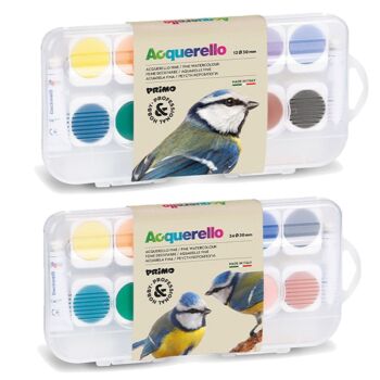 AQUARELLE FINE EN PASTILLES DE 30mm "PRIMO"