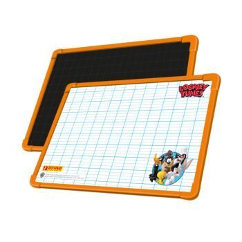 ARDOISE DOUBLE FACES LICENCE LOONEY TUNES BLANCHE/NOIRE "TECHNO" REF: 9218