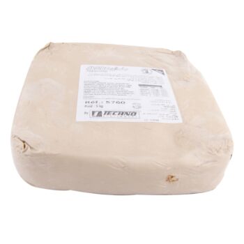 ARGILE NATURELLE 1050 ° BLANCHE 5000g &quot;TECHNO&quot; REF: 5760