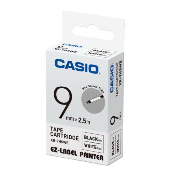 BAGUES THERMO-RETRACTABLES LABEL IT 09mm "CASIO" REF: XR-9HSWE-W-DH